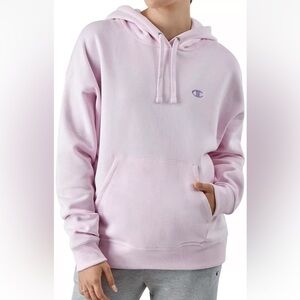 NWT Champion Women's Powerblend Hoodie Sweatshirt Sweater Pink Purple Logo